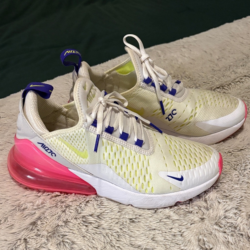 Nike Women's Air Max 270 - White, Pink, and Purple